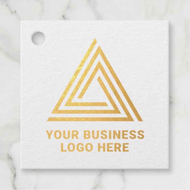 Minimalistisches, modernes Kraft-Business-Logo Geschenkanhänger (Vorderseite)
