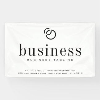 Minimalistisches, modernes Logo mit eleganten Firm Banner