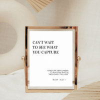 Minimalistisches, modernes Modell für Hochzeitskam