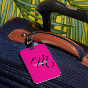 Minimalistisches modernes Monogramm Anfangsname Ho Gepäckanhänger