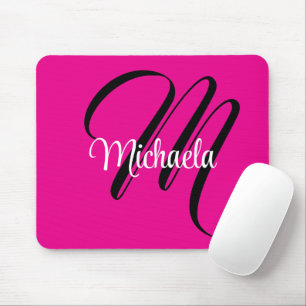 Minimalistisches modernes Monogramm Anfangsname Ho Mousepad