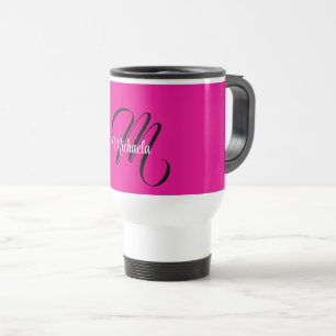 Minimalistisches modernes Monogramm Anfangsname Ho Reisebecher