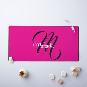 Minimalistisches modernes Monogramm Anfangsname Ho Schreibtischunterlage
