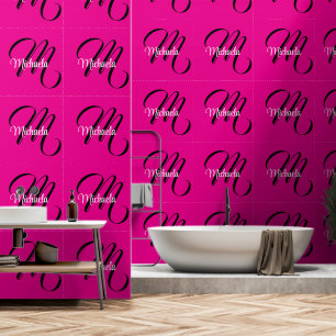 Minimalistisches modernes Monogramm Anfangsname Ho Tapete