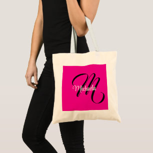 Minimalistisches modernes Monogramm Anfangsname Ho Tragetasche