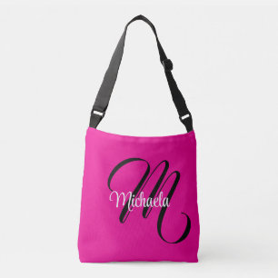 Minimalistisches modernes Monogramm Anfangsname Ho Tragetaschen Mit Langen Trägern