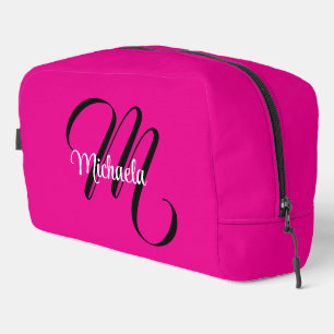 Minimalistisches modernes Monogramm Anfangsname Ho Waschbeutel