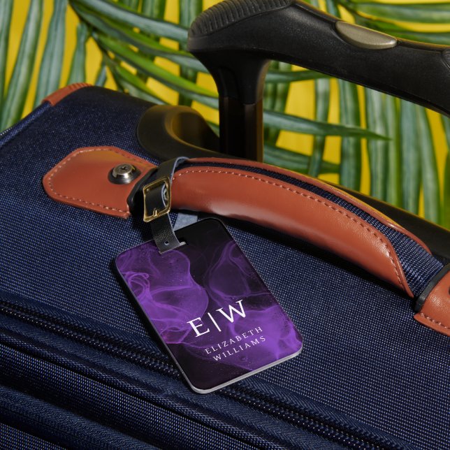 Minimalistisches modernes Monogramm-Elegantes Must Gepäckanhänger (Vorderseite Insitu 1)