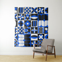 Minimalistisches modernes Muster Kaffeemaschine Ta Wandteppich