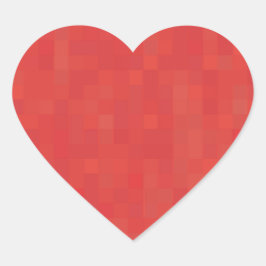 Minimalistisches, modernes Muster niedlich Herz-Aufkleber