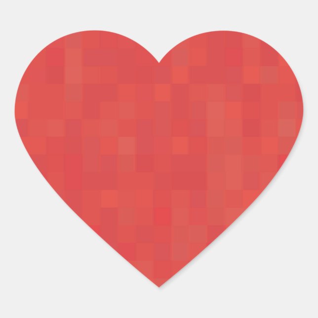 Minimalistisches, modernes Muster niedlich Herz-Aufkleber (Vorderseite)