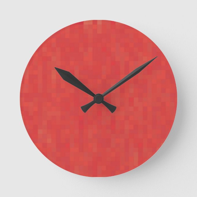 Minimalistisches, modernes Muster Runde Wanduhr (Vorderseite)
