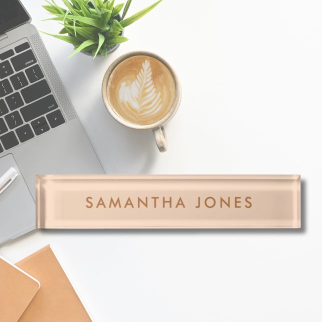 Minimalistisches modernes Namensschild Namensplakette (Everyday I'm Hustling Minimalist Modern Nameplate)