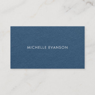 Minimalistisches modernes Navy Blau Beruflich Visitenkarte