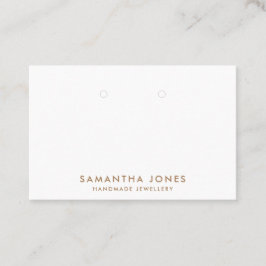 Minimalistisches, modernes Ohrringe-Schmuckdisplay Visitenkarte