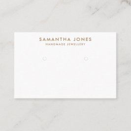 Minimalistisches, modernes Ohrringe-Schmuckdisplay Visitenkarte