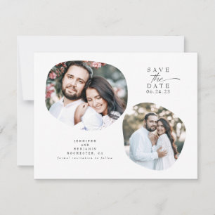 Minimalistisches modernes Save the Date Foto