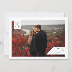 Minimalistisches modernes Save the Date Foto