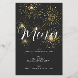 Minimalistisches, modernes Schwarz/Gold-Party