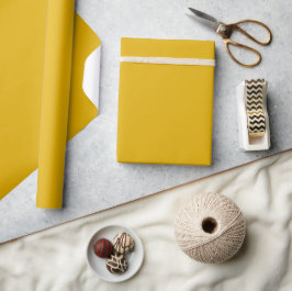 Minimalistisches modernes Senfgelb Geschenkpapier