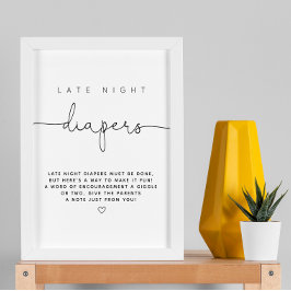 Minimalistisches modernes Spätabenteuerspiel Poster
