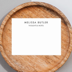 Minimalistisches modernes Weiß Post-it Klebezettel