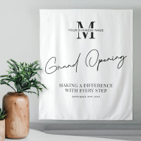 Minimalistisches Monogram Business Grand Opening-P