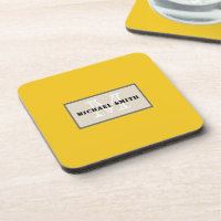 Minimalistisches Monogramm Deep Lemon Background