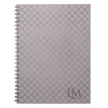 Minimalistisches Monogramm Gold & Grau Taupe