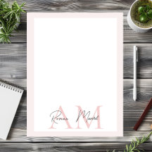 Minimalistisches Monogramm Initial- und Namenspate