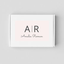 Minimalistisches Monogramm Initial- und Namenspate