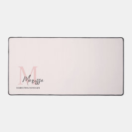 Minimalistisches Monogramm Initial- und Namenspate Schreibtischunterlage