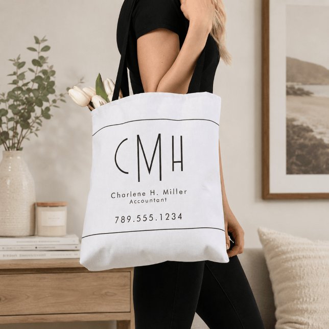 Minimalistisches Monogramm Modern Professionell (Von Creator hochgeladen)