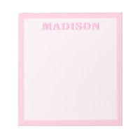 Minimalistisches Monogramm, modern rosa Bänder