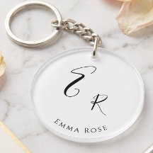 Minimalistisches Monogramm Name Elegante Schriftar
