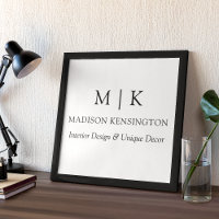 Minimalistisches Monogramm oder Logo-Geschäft