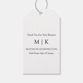 Minimalistisches Monogramm oder Logo hinzufügen Geschenkanhänger