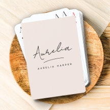 Minimalistisches Monogramm Rosa benutzerdefiniert