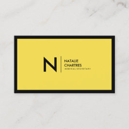 Minimalistisches Monogramm Visitenkarte