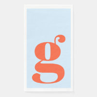 Minimalistisches monogrammiertes Initial fett Blau