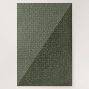 Minimalistisches Moosgrün-Rätsel Puzzle