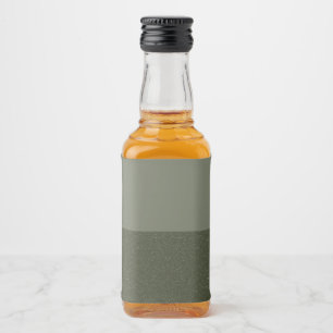 Minimalistisches Moosgrünes Farbsiegel - Anpassen Alkoholflaschenetikett
