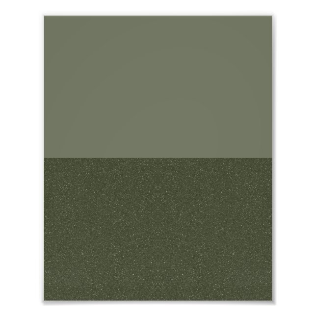 Minimalistisches Moss Green Poster Print - Anpassb (Vorne)