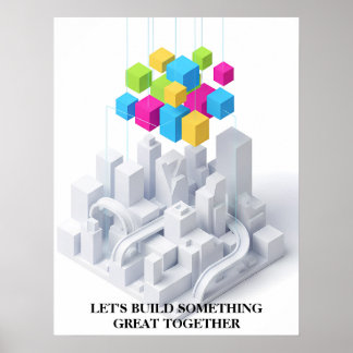 Minimalistisches Motivations-Wandkunst-Poster Poster