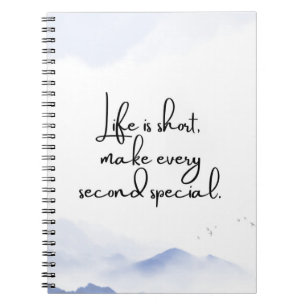Minimalistisches Motivierend Angebot für Aquarellf Notizblock