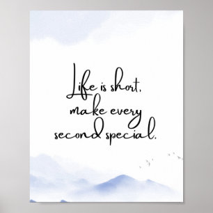 Minimalistisches Motivierend Angebot für Aquarellf Poster