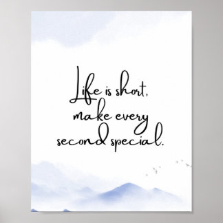 Minimalistisches Motivierend Angebot für Aquarellf Poster