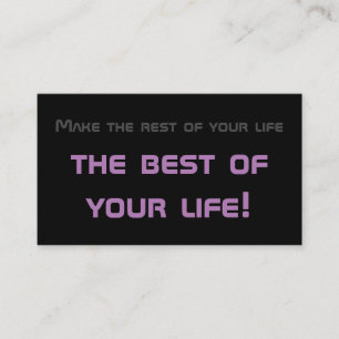 Minimalistisches motivierend Zitat für die psychis Visitenkarte