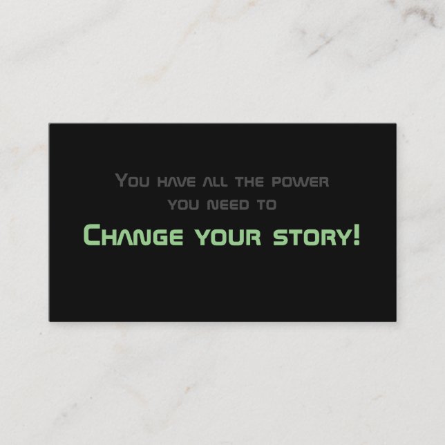 Minimalistisches motivierend Zitat für die psychis Visitenkarte (Vorderseite)