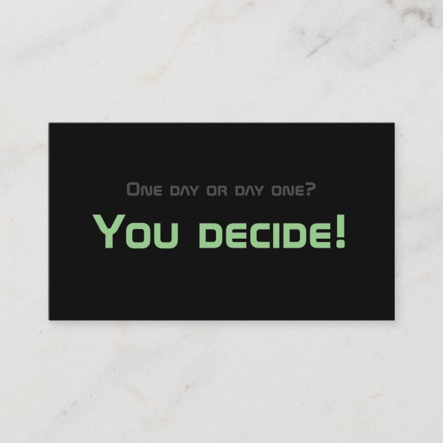 Minimalistisches motivierend Zitat für die psychis Visitenkarte (Vorderseite)